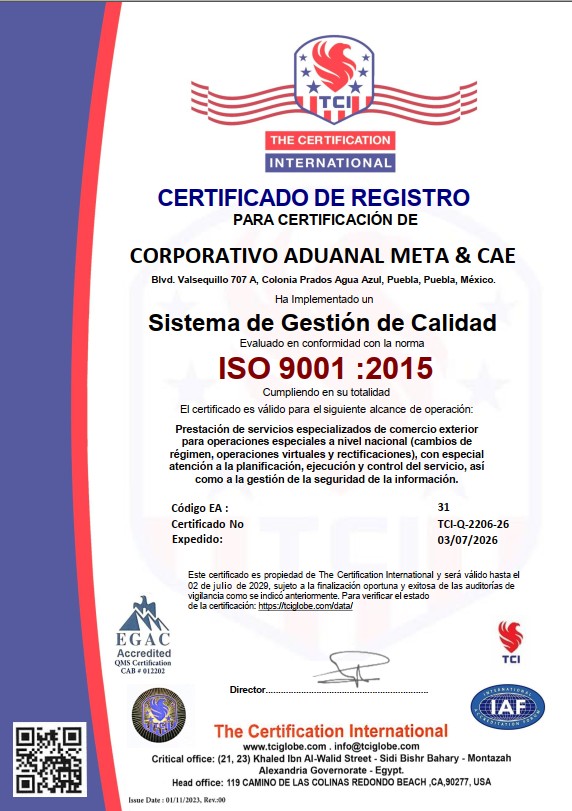 Certificación ISO 9001-2015
